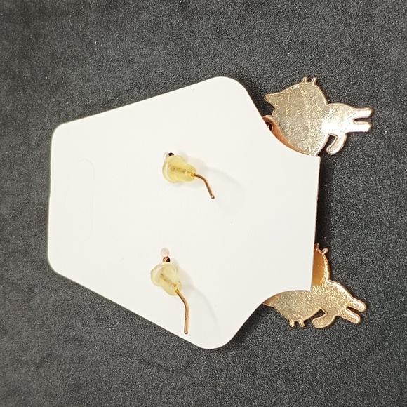 Cute Black Cat Earrings - Picture 2 of 2